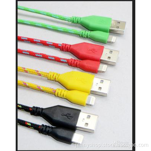 Woven Nylon Cable for iPhone 4 and iPhone 5